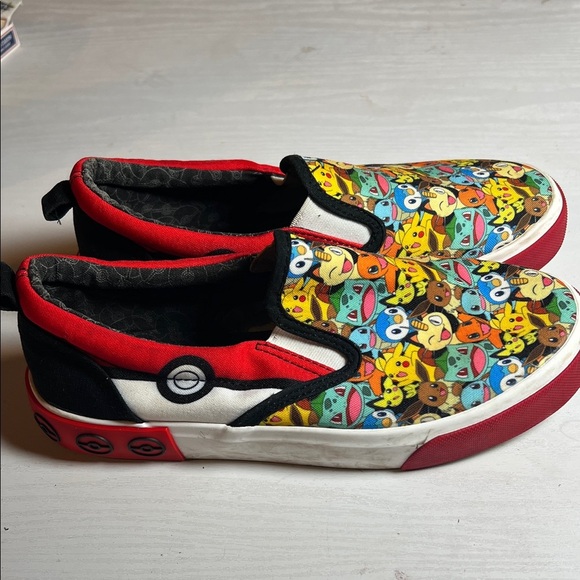 Pokemon Red and Black Kids Sneakers - Picture 3 of 6